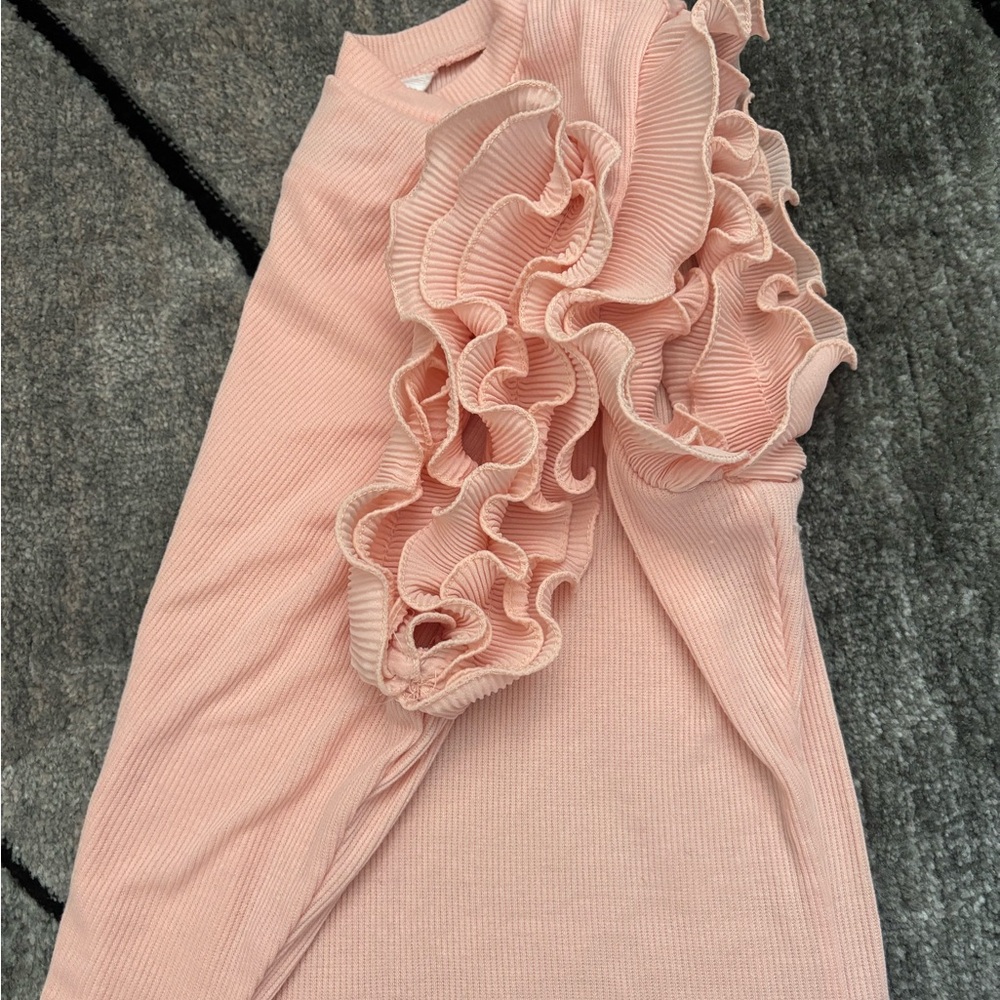 Pink Ruffle Sleeve Top - Picture 3 of 3
